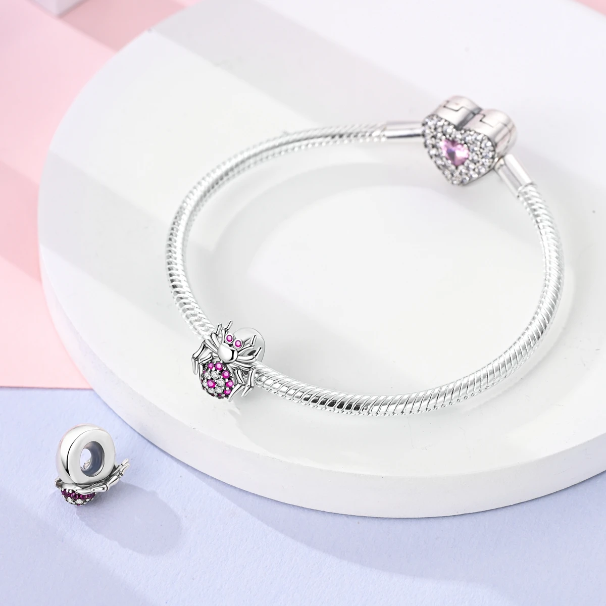 Fine Jewelry Factory Wholesales Fashion Charm Bracelet 925 Sterling Silver Making Design Logo Fit Fashion Jewelry Set