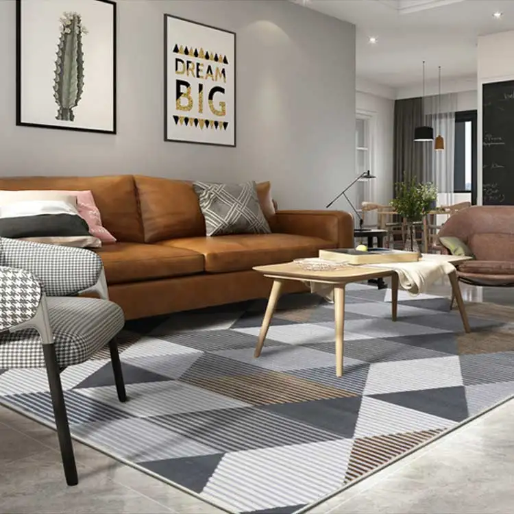 Italian style  luxury living room carpet modern rug geometric stripe carpet rug