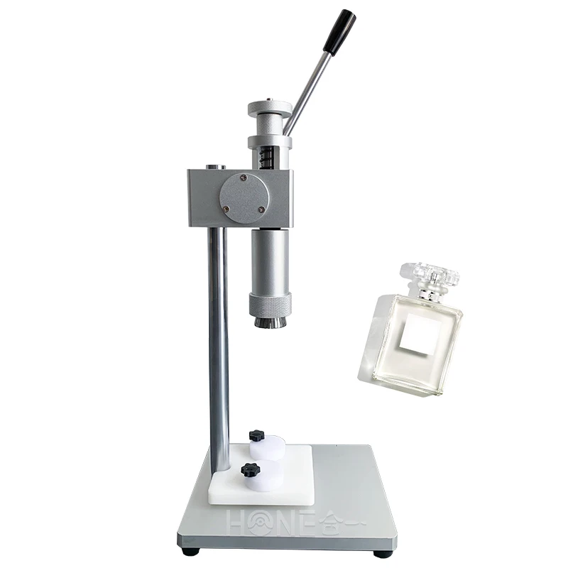 Hone vial glass bottle collar sealer locking machine small spray perfume crimping capping machine with factory price