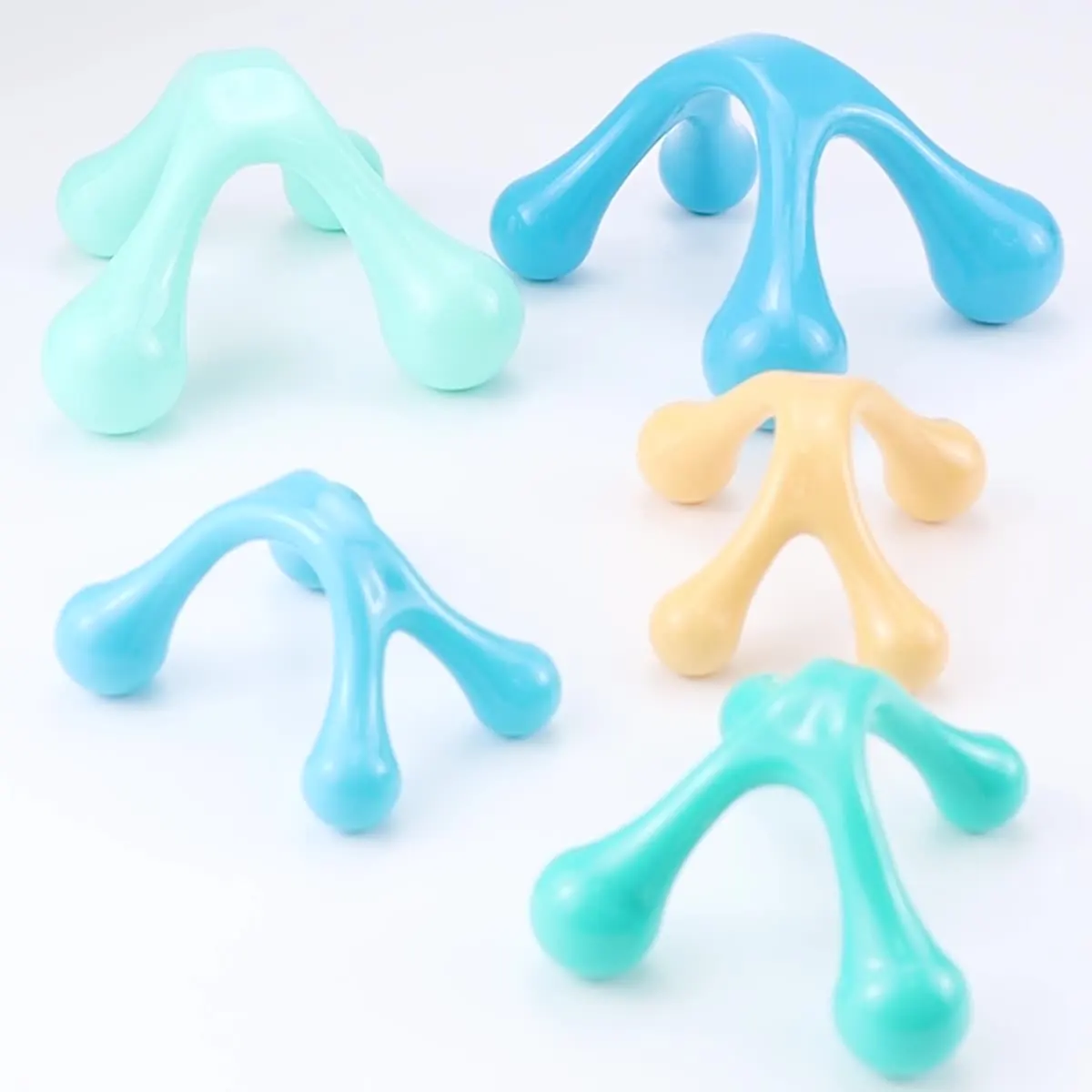 4 Point MINI HAND HELD MASSAGER BACK NECK FULL BODY SPA THERAPY HANDHELD MASSAGE TOOL