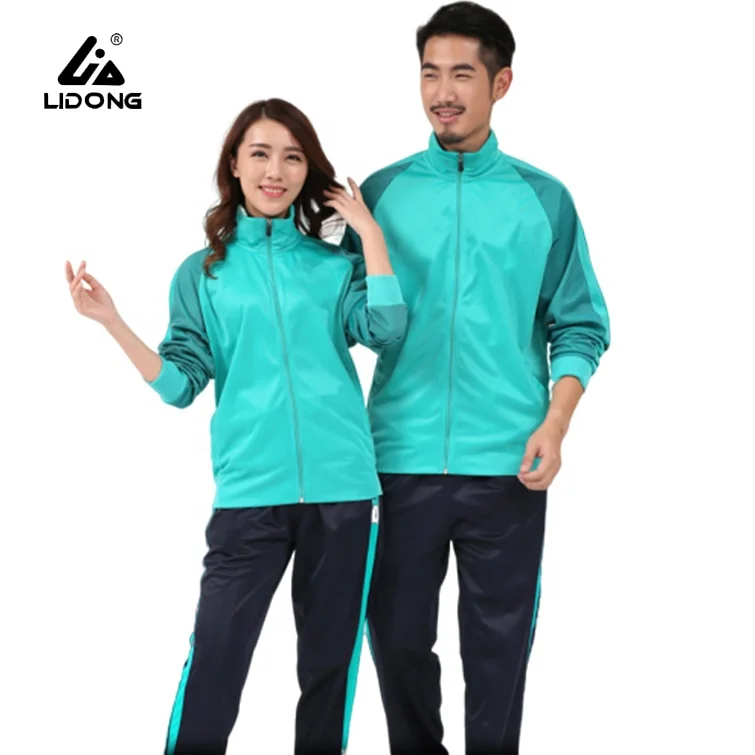 Well selling couple tracksuit men slim fit gym tracksuit suit set