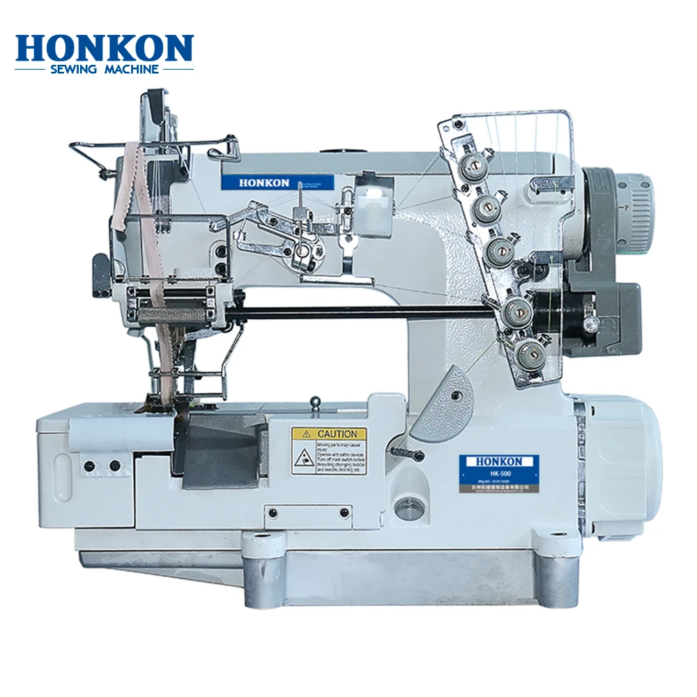 HK 500-05CB/D Direct DRIVE EDGE Cover INTERLOCK SEWING Machine 5mm Max. Sewing Thickness for Elastic or Lace Attaching HONKON