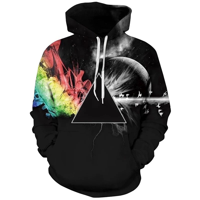 Unisex Hoodies Sublimation Polyester Hoodie Men Novelty Print 3D Pattern Hooded Pullover Sweatshirt with Pocket
