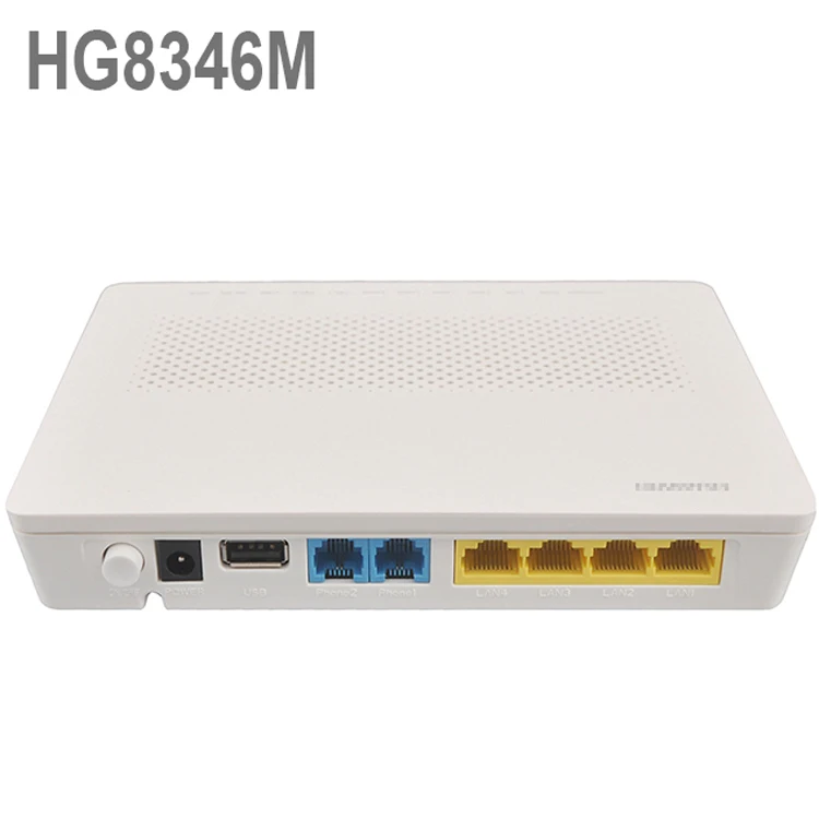Factory Price HG8346M GEPON ONU AC 1200 4FE FTTH EPON ONT WiFi 2.4GHz 2POTS XGSPOM ONT For Secondhand Huawei 8346M XPON ONU