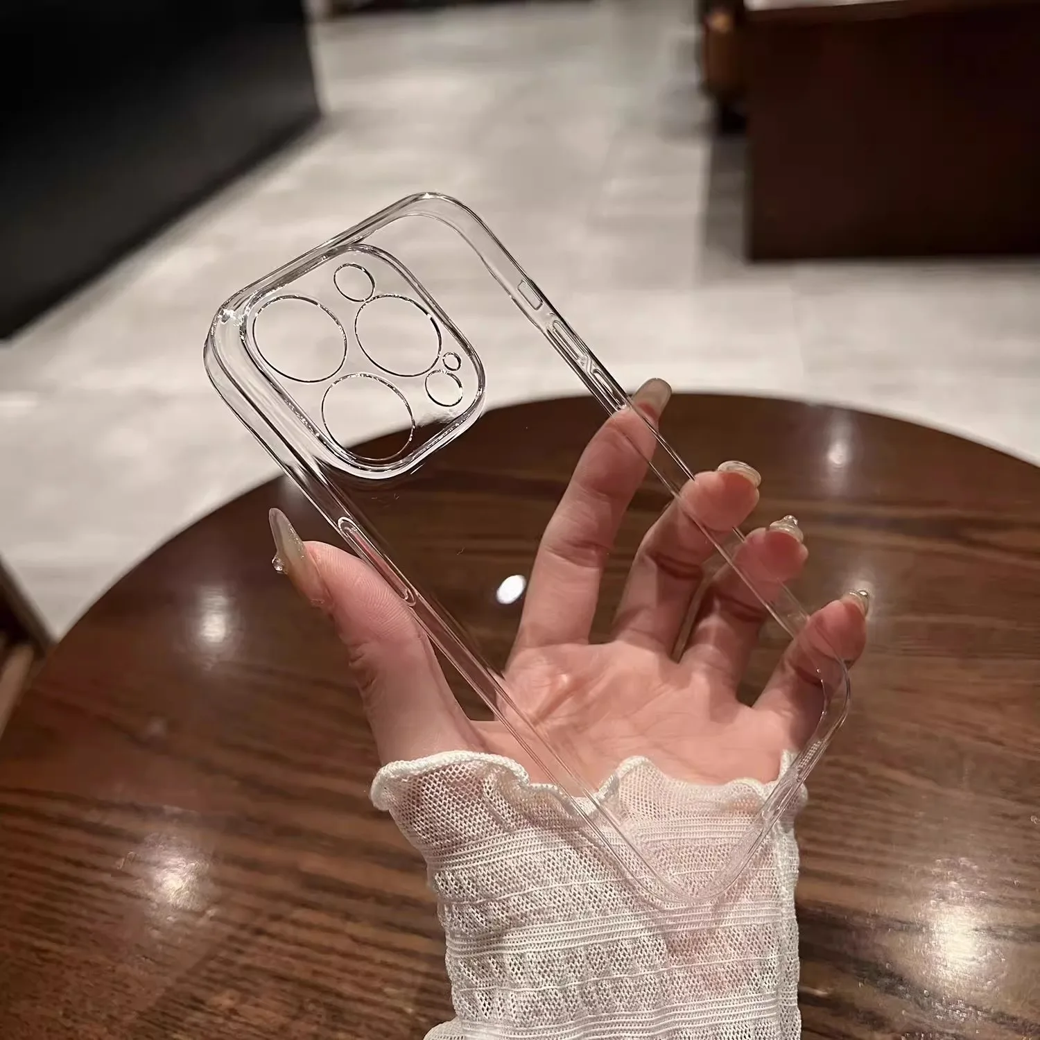 Good Quality Ultra Thin Slim Clear Soft TPU case for iPhone 15 13 14 12 ,Ultra Thin Transparent case  for iPhone 15 14 13 Pro