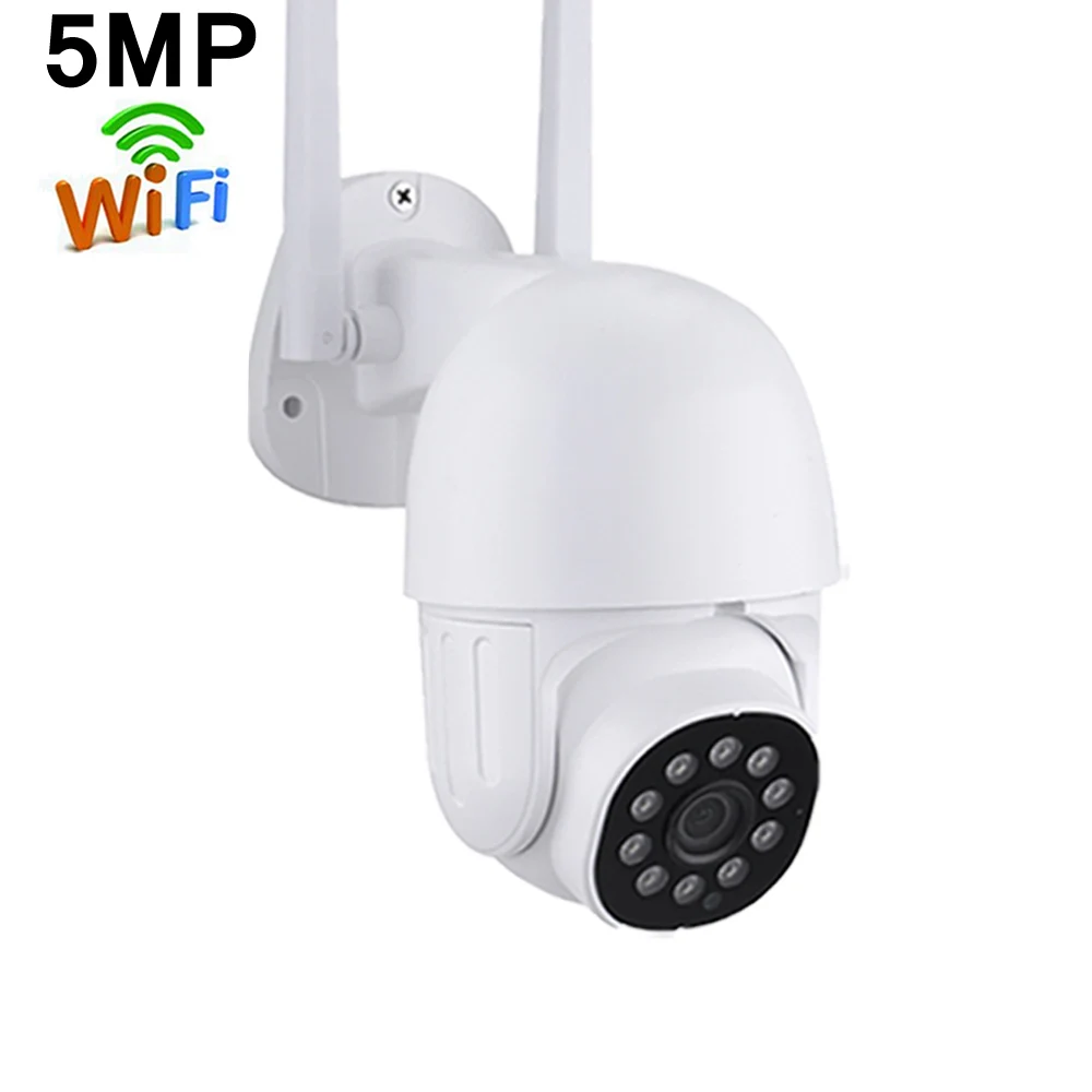 QEARIM Hot 1.5 inch Outdoor mini IP Speed Dome Camera wifi 360 auto tracking ICSEE AI human detection full color 5MP PTZ Camera