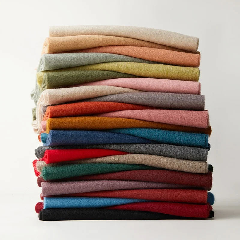 Новое поступление 2023, зимние шарфы из 100% натуральной шерсти, шали, женский зимний теплый однотонный тканый шерстяной шарф