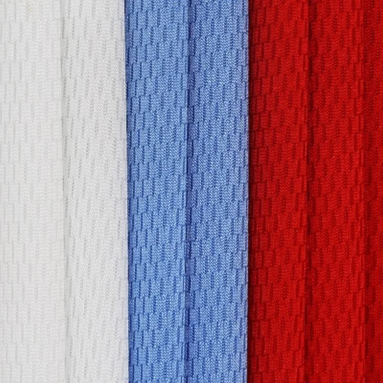 Silk jersey knit strip fast breathable  sport polyester  mesh pique shirt fabric