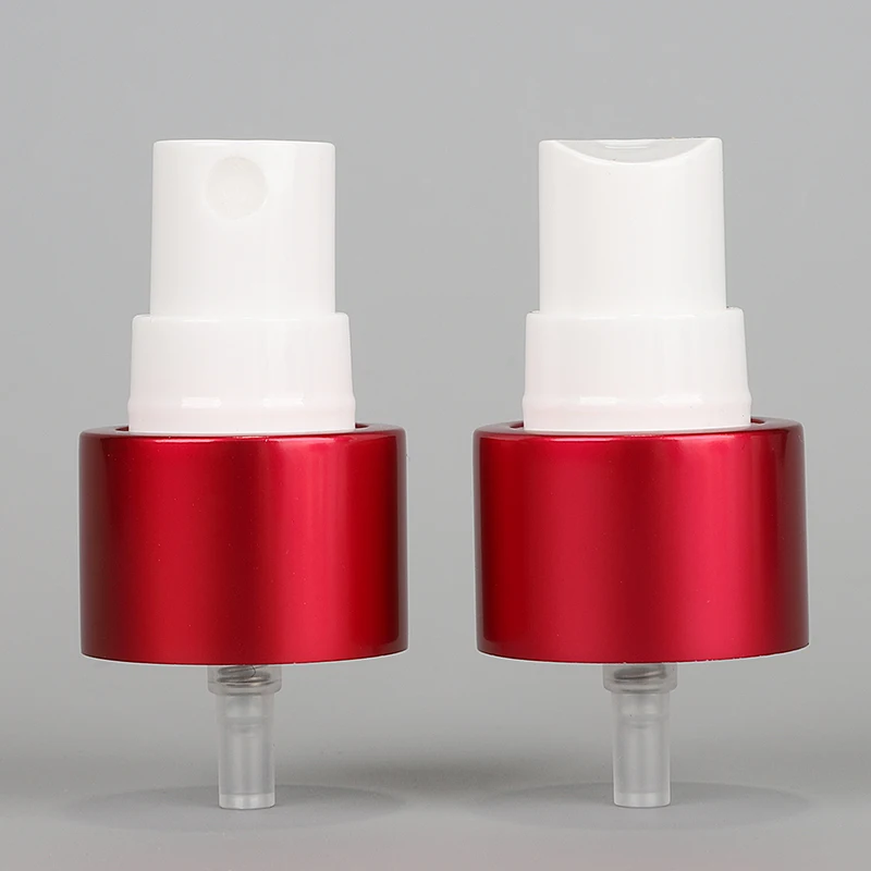 Wholesale 24/410 28/410 20/410 Aluminum red color Fine Mist Sprayer Pump Spray Head Use For Cosmetics