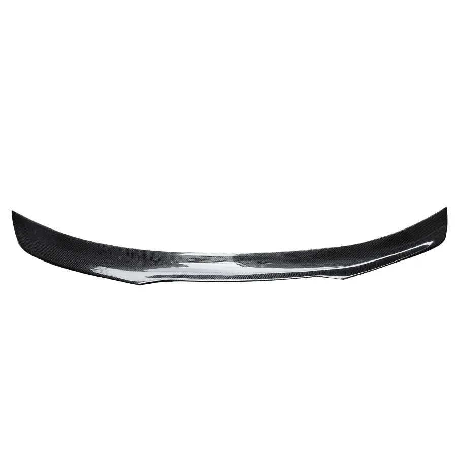 Gloss Black 3K Carbon Fiber Highkick Style Ducktail Trunk Wing Rear Spoiler For Ford Mustang
