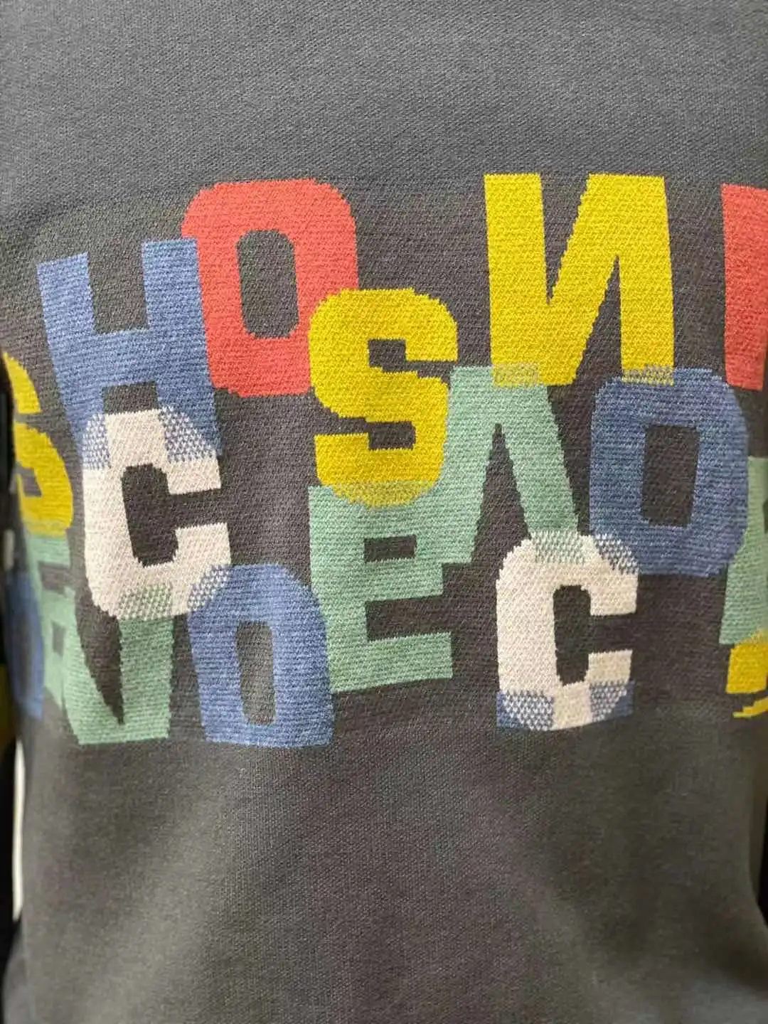 Распродажа, Мужской Хлопковый свитер большого размера с длинным рукавом и круглым вырезом с цветным принтом/вышивкой для OED и ODM