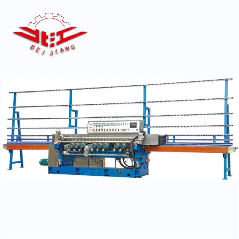 Automatic Glass Straight Line Polishing Grinding Beveling Miter Processing Edger Glass Edging Machine(BXM351P)