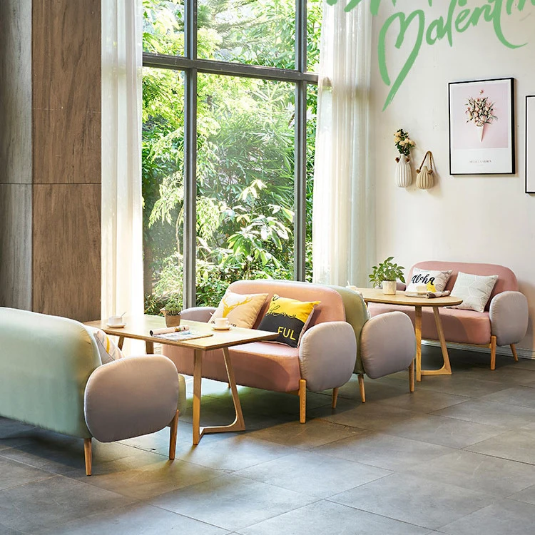 Деревянное кресло для кафе, обеденный кожаный диван для фаст-фуда, мебель для ресторана, стол для ресторана