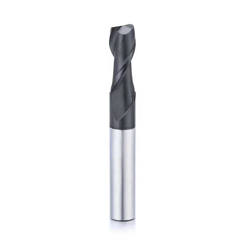 High Performance Solid Carbide End Mills 2 flute reduced shank milling cutter cnc end mill square flat cutting tool