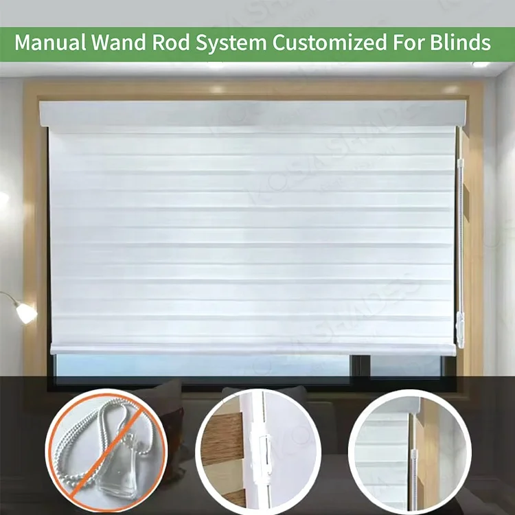Wholesale Sun Shade Custom Size Made Cordless Control Curtains Roller Shades