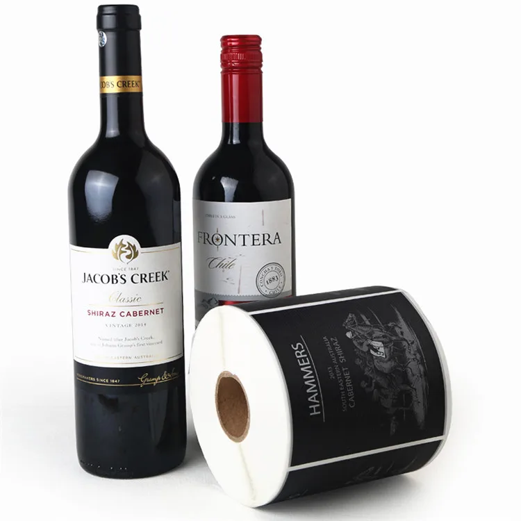 Red Wine Label Custom Labels for Wine Bottles Waterproof Sticker Paper Wine Label