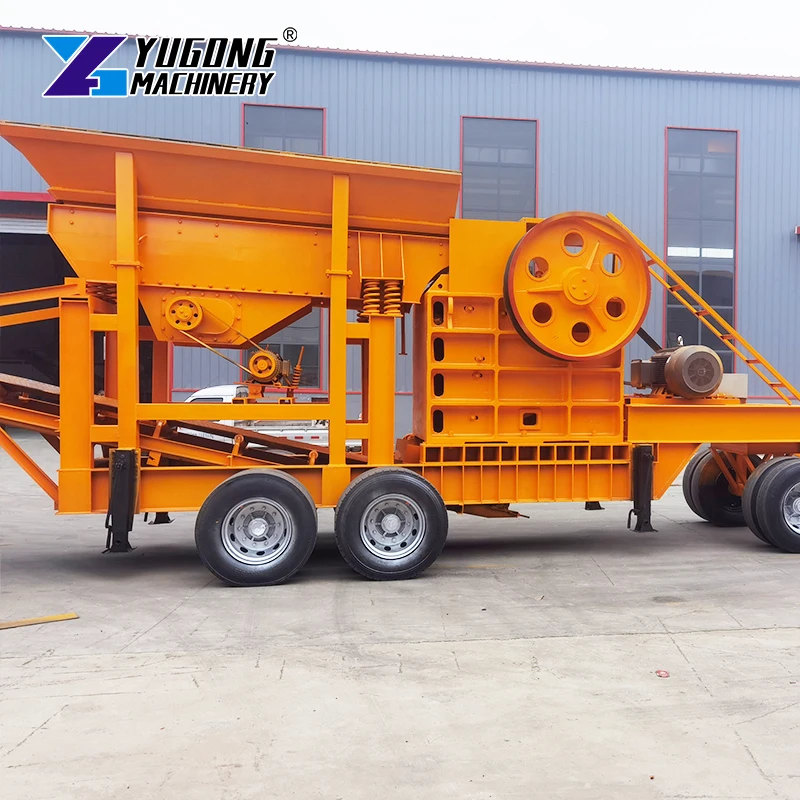 Stone Mobile Crushing Plant Mobile Crusher Station for Rubble Sand Making Machine