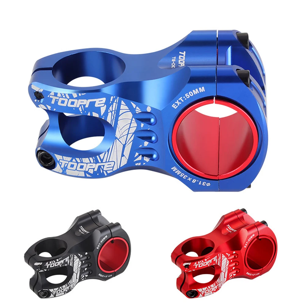 TOOPRE Bike Stem Adjustable MTB downhill bike Stem Ultralight CNC Aluminum Hollow 50MM short stem 31.8/35 MM Cycling Accessories