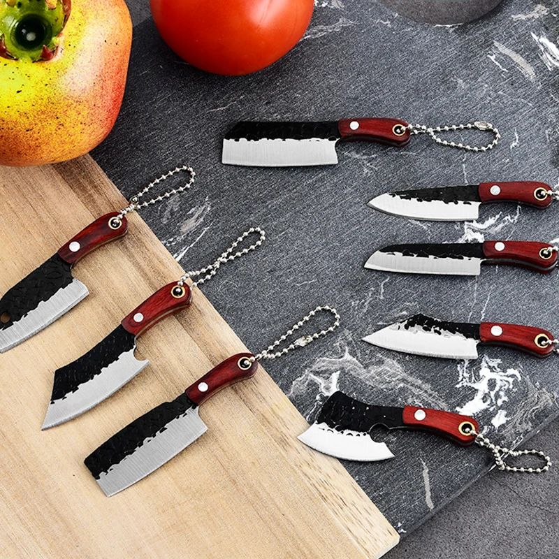 EDC Mini Knife Sheath Keychain Pocket Cutter  for Outdoor Camping Daily Survival Tools