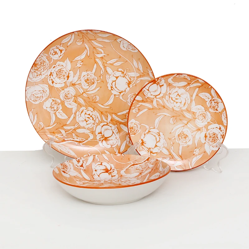 18pcs China Dinnerware Set OEM /ODM China Dinnerware Set Ceramic Porcelain China Dinnerware Set