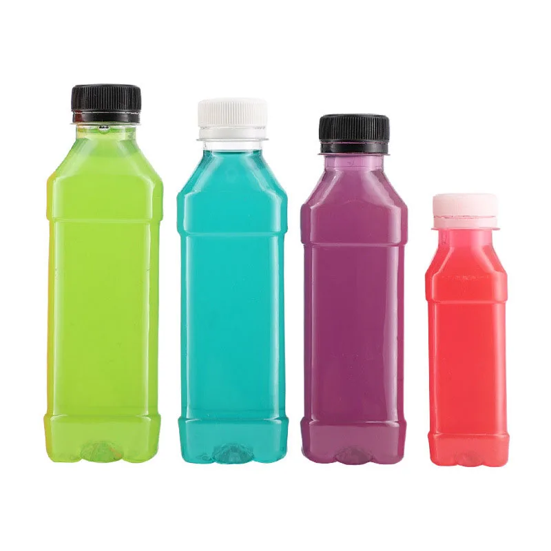 500ml Food Grade Transparent Plastic Bottle Disposable Mineral Water Empty Bottle Screw Cap Juice Beverage Bottle YGH1123