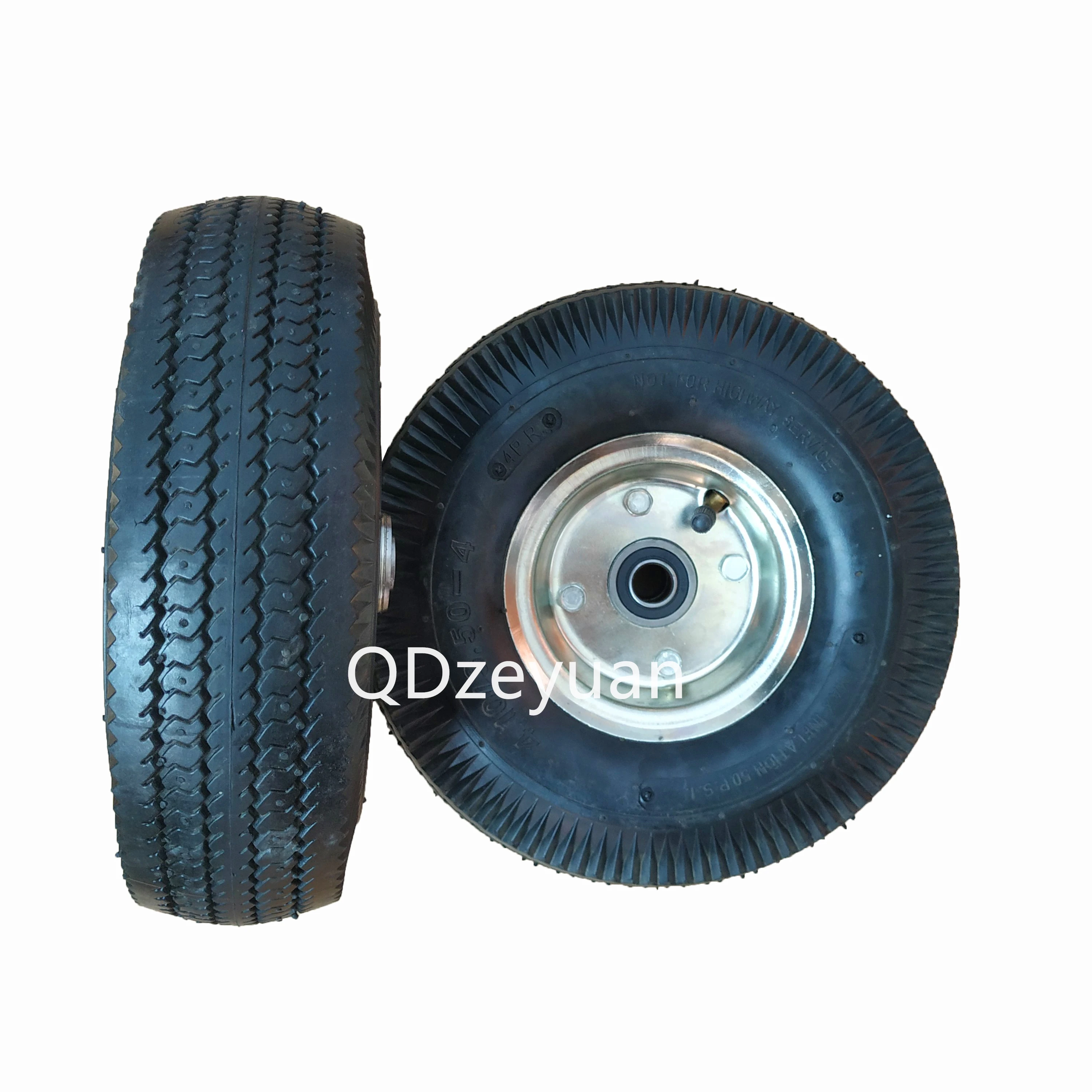 10 inches Hand Truck Wheel,Trolley Pneumatic Tyre/Tire for Wheelbarrow,PU Wheel