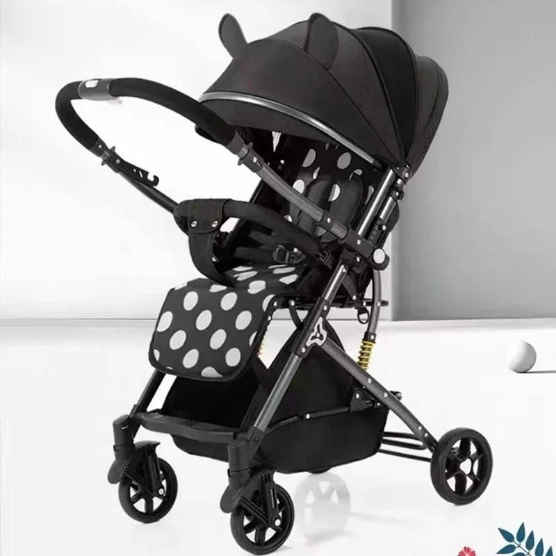 Modern multifunctional luxury portable new born infant sleeping prams foldable cart baby stroller for 4 in 1 car set