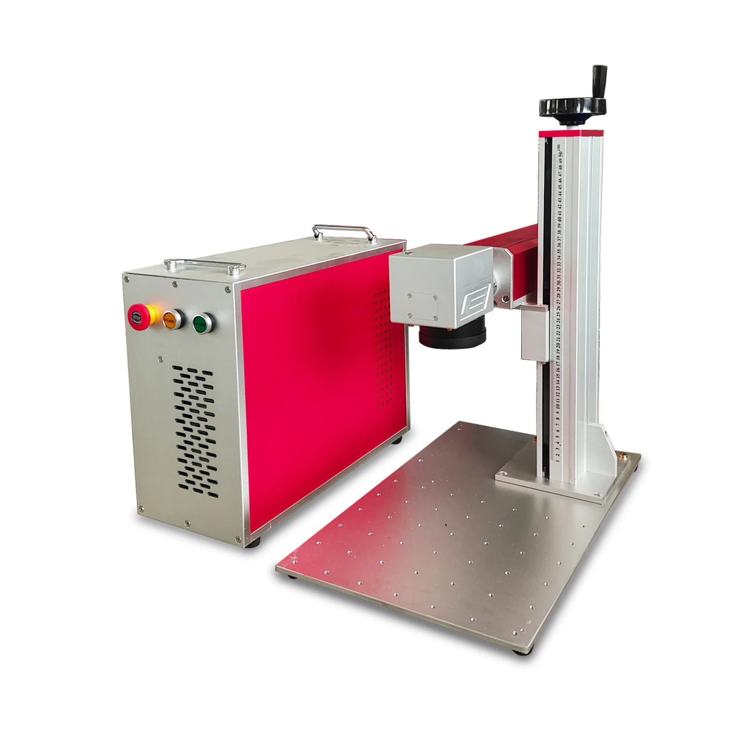 20W Fiber Laser Engraving with 20QS Raycus 110*110mm Size Fixture to Hold Item Motor to Lift Z Axis Rotatory to Mark Rings