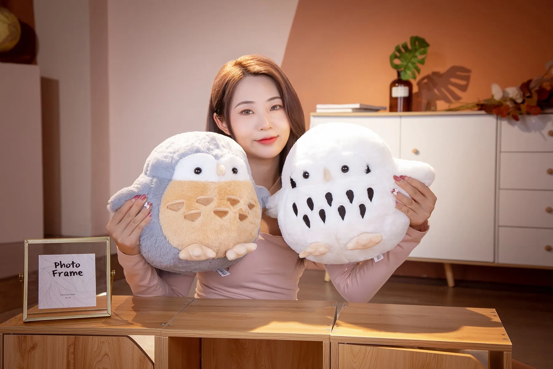 soft Owl Doll Cartoon Plush Toys Creative Pillow Dolls Rag Doll Stuffed Animal Toys  for Kids