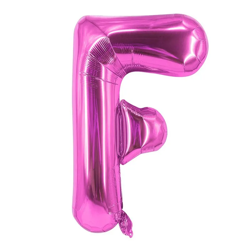 Party Supplies 16 Inch Pink Foil Alphabet Ballons Printed Happy Birthday Letter Balloons