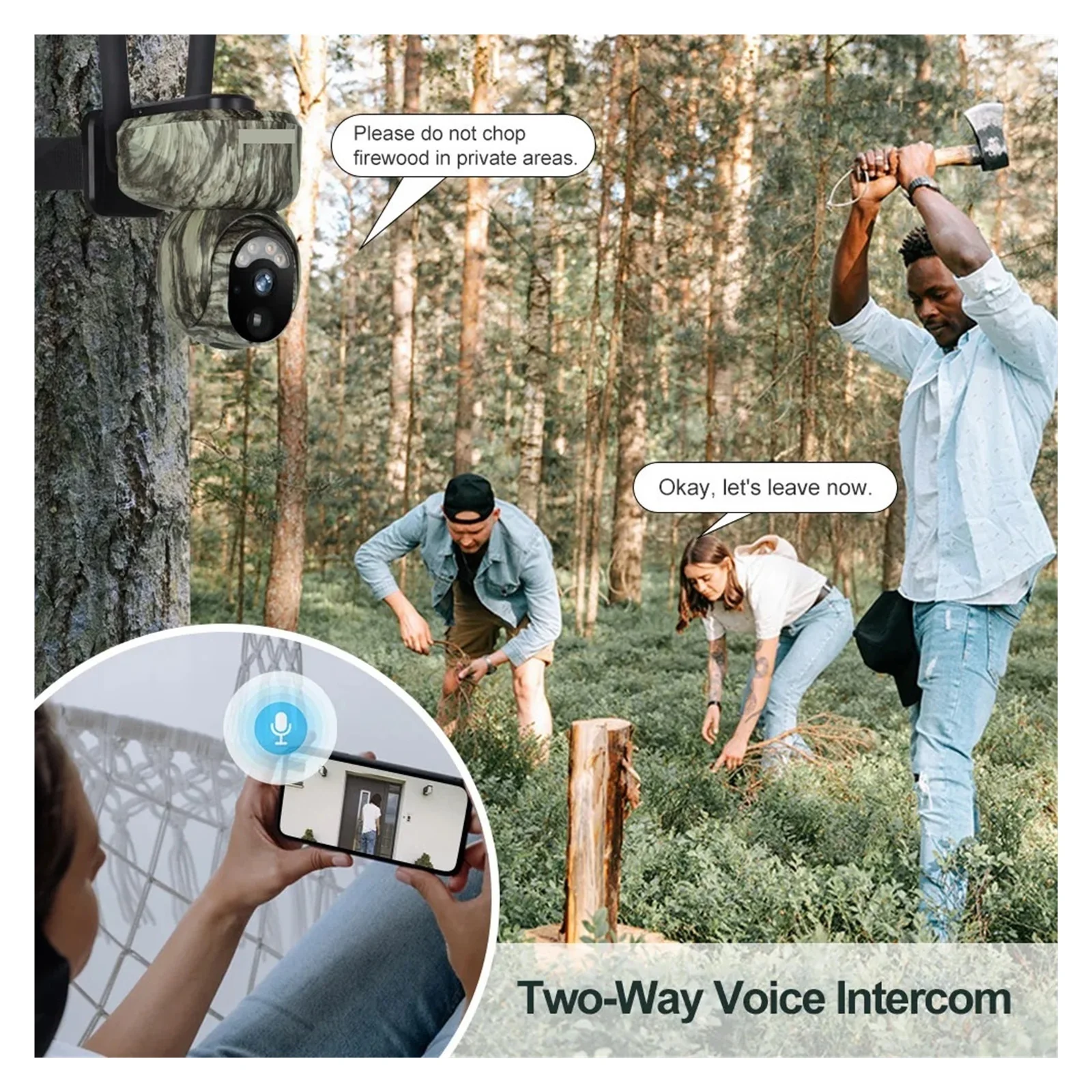 Senhuo 4MP WiFi/4G Sim Solar Security Camera Outdoor 2K Human/animal Detection Two-way Audio IP66 Waterproof Wildlife Camera