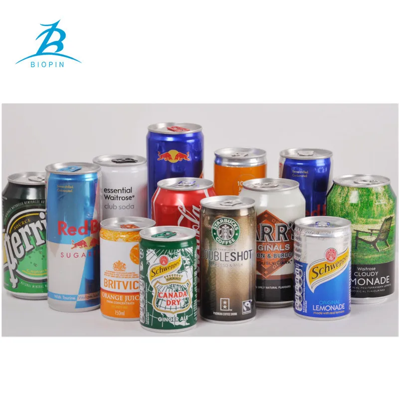 Empty printed metal aluminum can 190ml 250ml 330ml 500ml cans 12oz 16oz cans for soda energy drink beverage beer packaging