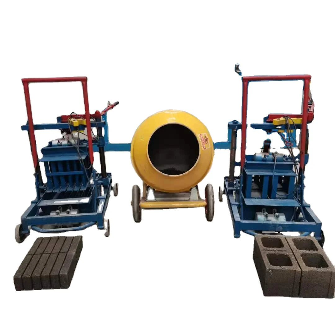 Special price construction manual small mobile BR2-45 cement block machine hollow block forming machine