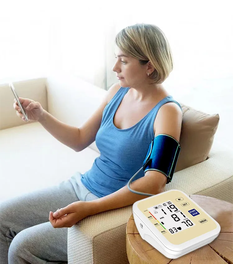 Upper arm bp machine digital  Blood Pressure Monitor Heart Beat Meter Machine BP Machine