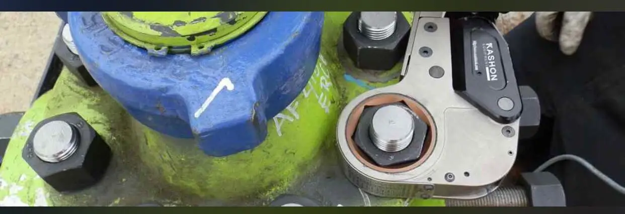 2534Nm Ratchet Cassette Low Profile Hydraulic Torque Wrench 10000 psi