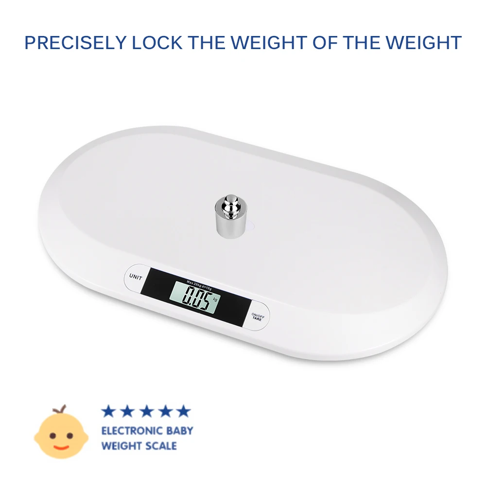 20kg Comfortable Newborn Electronic Balance Digital Weighing Baby Scale Measuring Tape Weight Baby Scale