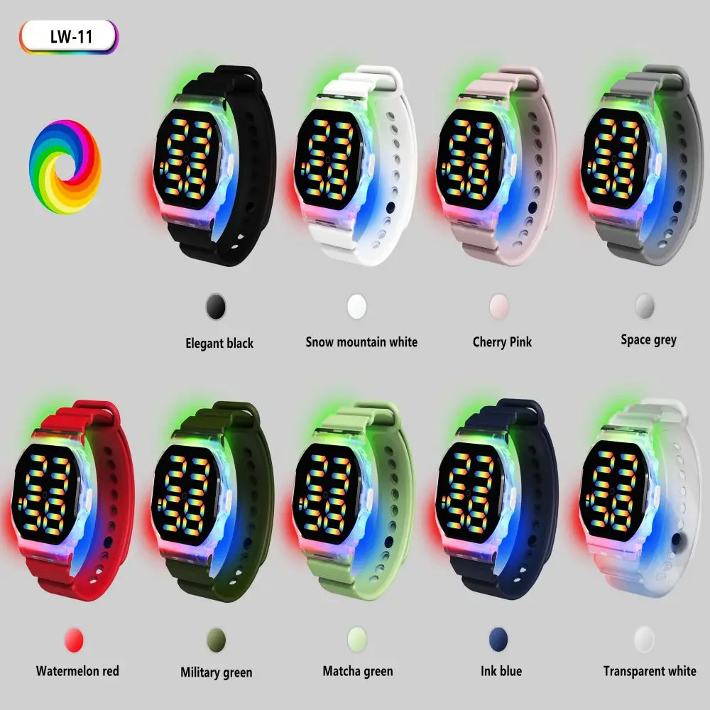 New Hot Selling Silicone Digital Watch for men and Women 2021 Youth 30m Waterproof LED Digital Sports Watch
