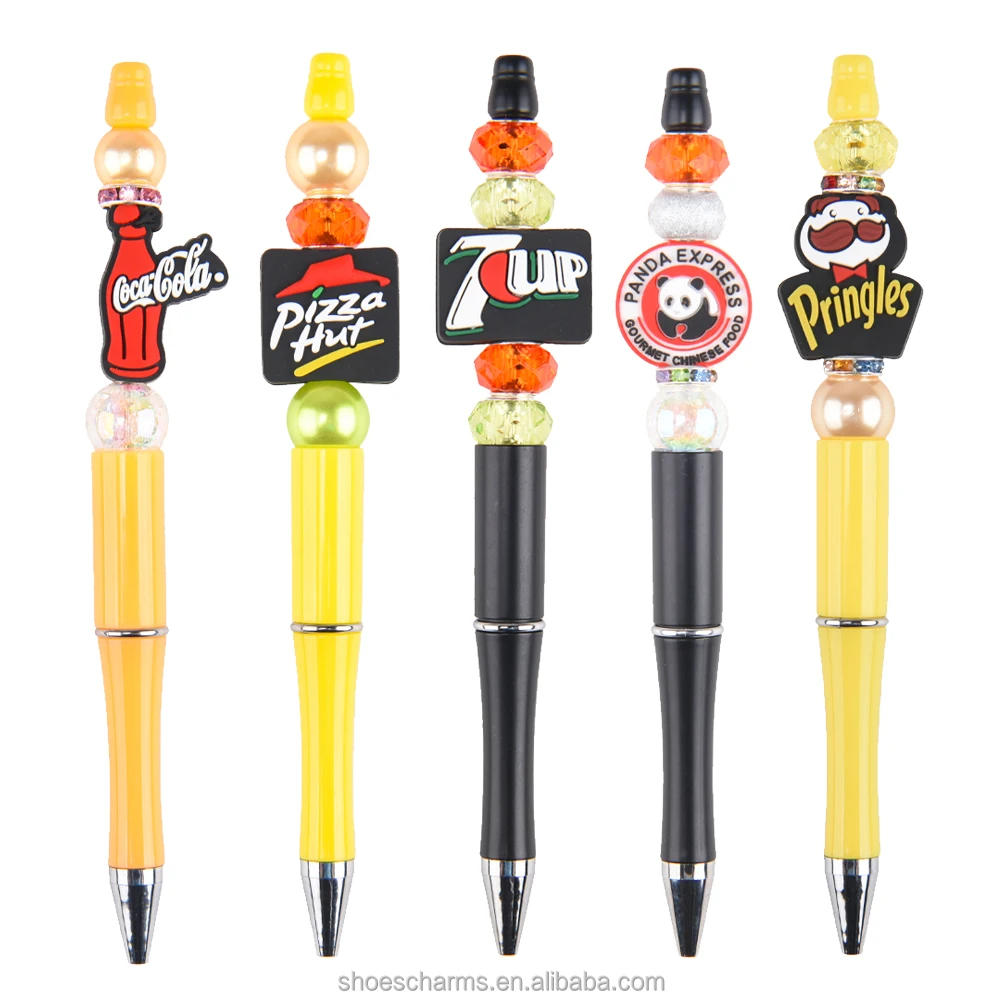 Ready to Ship high quality 3D Animal Character pen topper promotional Kids focal bead for DIY craft pen tops making  accessories