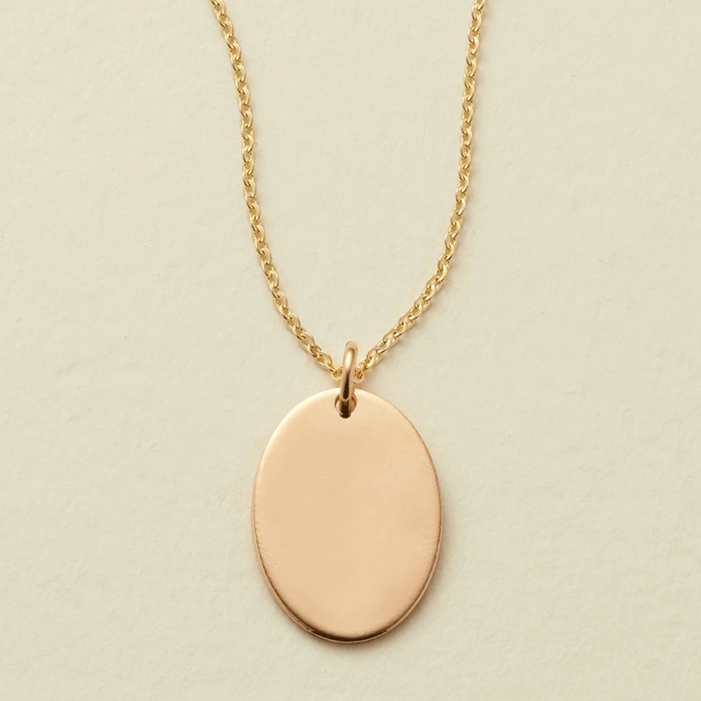 Trending hot products romantic lovers chain necklace  stainless steel coin fashion jewelry necklaces