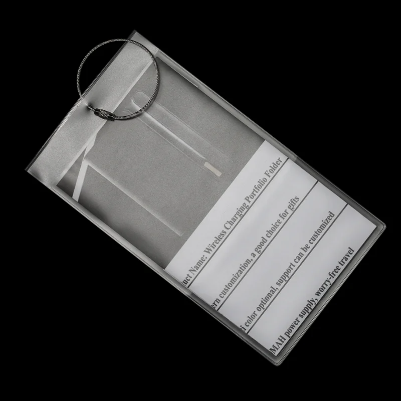 Custom waterproof transparent soft plastic pvc vinyl vertical electronic tag holder  furniture clothes cruise luggage tag pouch