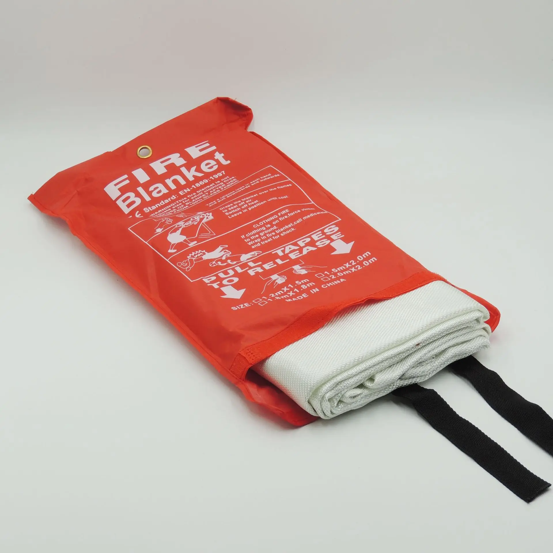 Prepared Hero Fire Fighting 1m x 1m Blanket Custom Emergency Fire-Proof and Water Straw Filter Fire Insulation Blanket