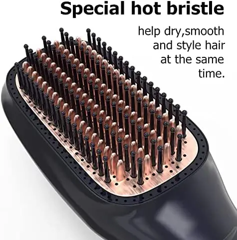 New Multi-function heat air comb 2 In 1 Negative Ion Hair Dryer Brush Professional Electric ceramic Hot Air styler Brush