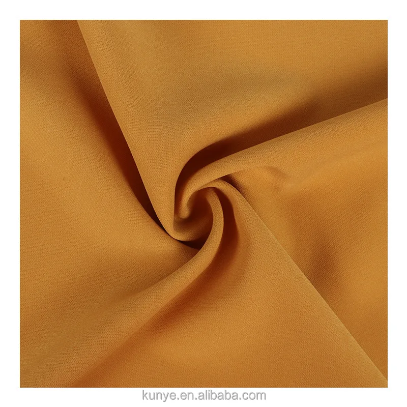 KUNYE double layer thick solid color NAIA acetate fabric for cape coat winter suit