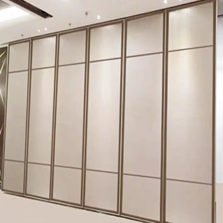
Hotel partition wall banquet hall and mobile folding door hotel private room hanging rail partition board exhibition hall event 