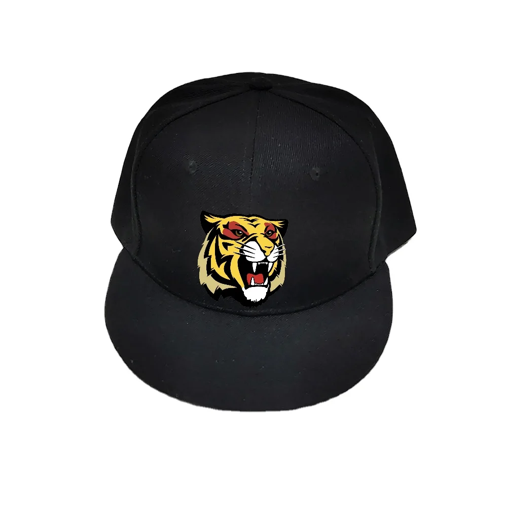 Promotion Golf Black Headwear With Animal Embroidery Logo Golf Sun Visor Sports Mesh Polyester Cotton Cap Flex Fit Type