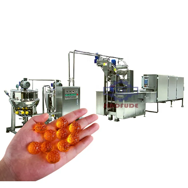 sweets manufacturing production line Full automatic VITAMIN pectin soft jelly gummy bear candy depositing making machine