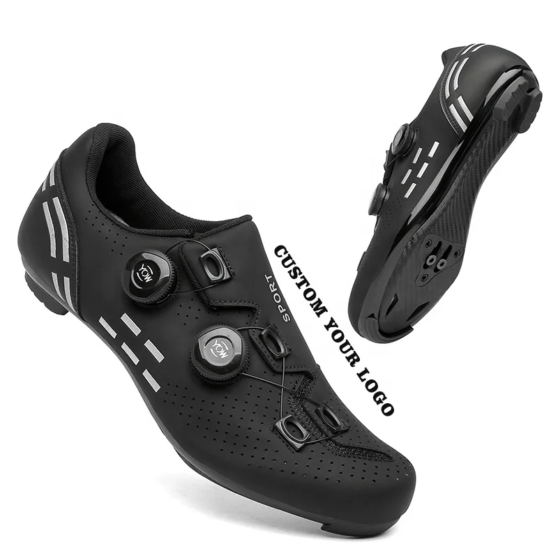 Custom OEM Unisex Men Outdoor MTB Cycling Non Slip Fast Spinning Self Locking Mountain Road Cycling Sports Shoes