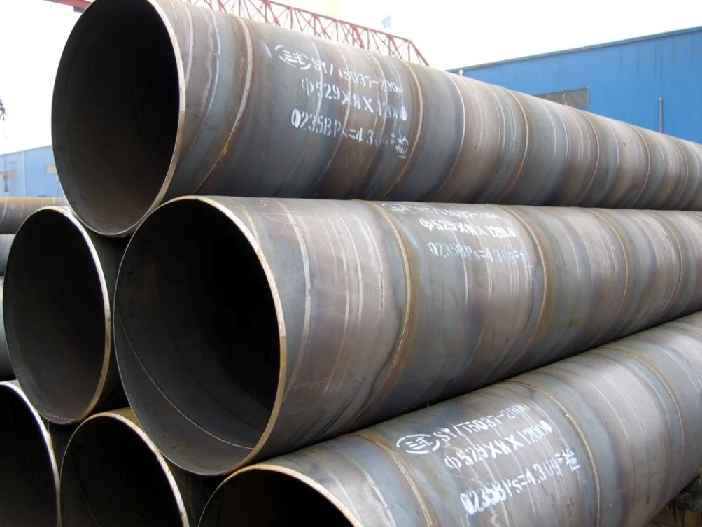 Large Diameter 48' 60' 64' Steel Pipe SSAW Spiral Welded Pipe for Construction or Bridge Building Piling