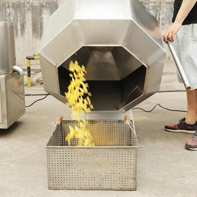 Simplot Rotation Type Snack Seasoning Machine Potato Chips Flavoring Machine Seasoning Machine