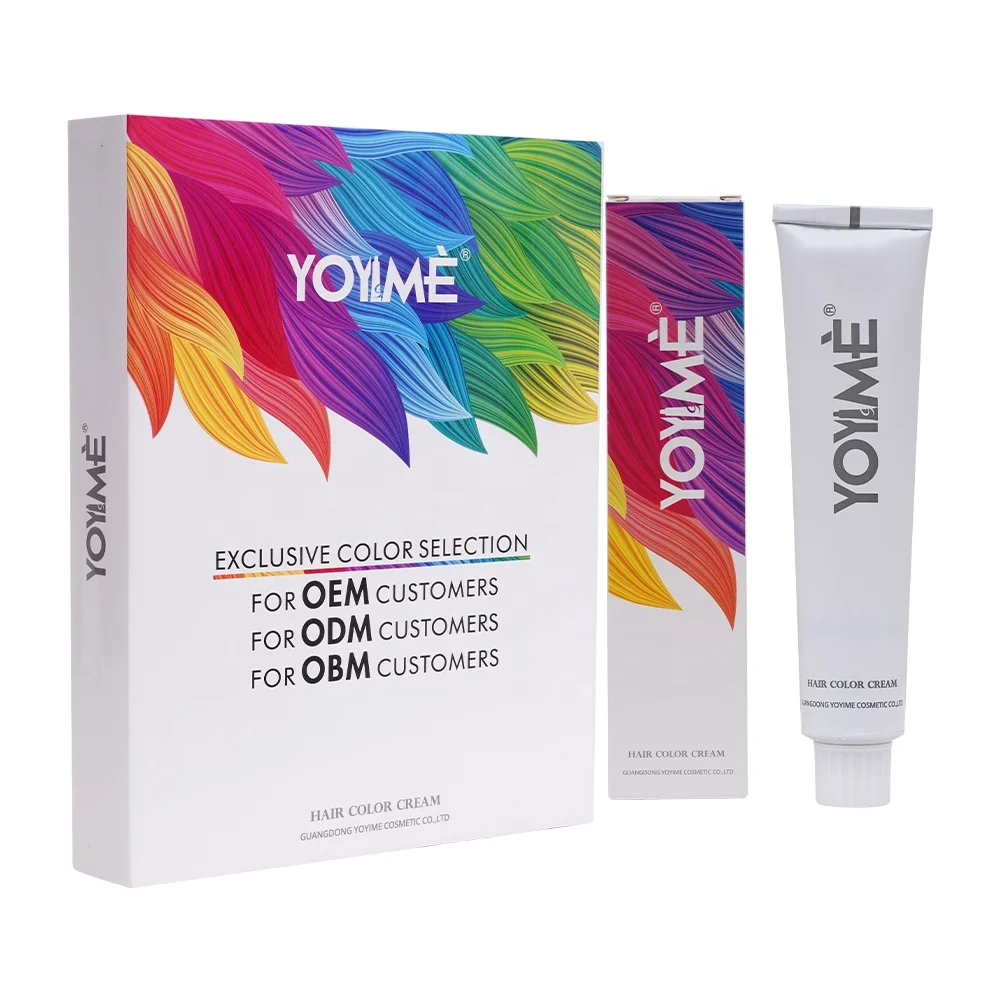YOYIME Manufacturer OEM Private Label Beauty Hair Products Professional Salon Permanent Color Cream Dye for 570 Colors